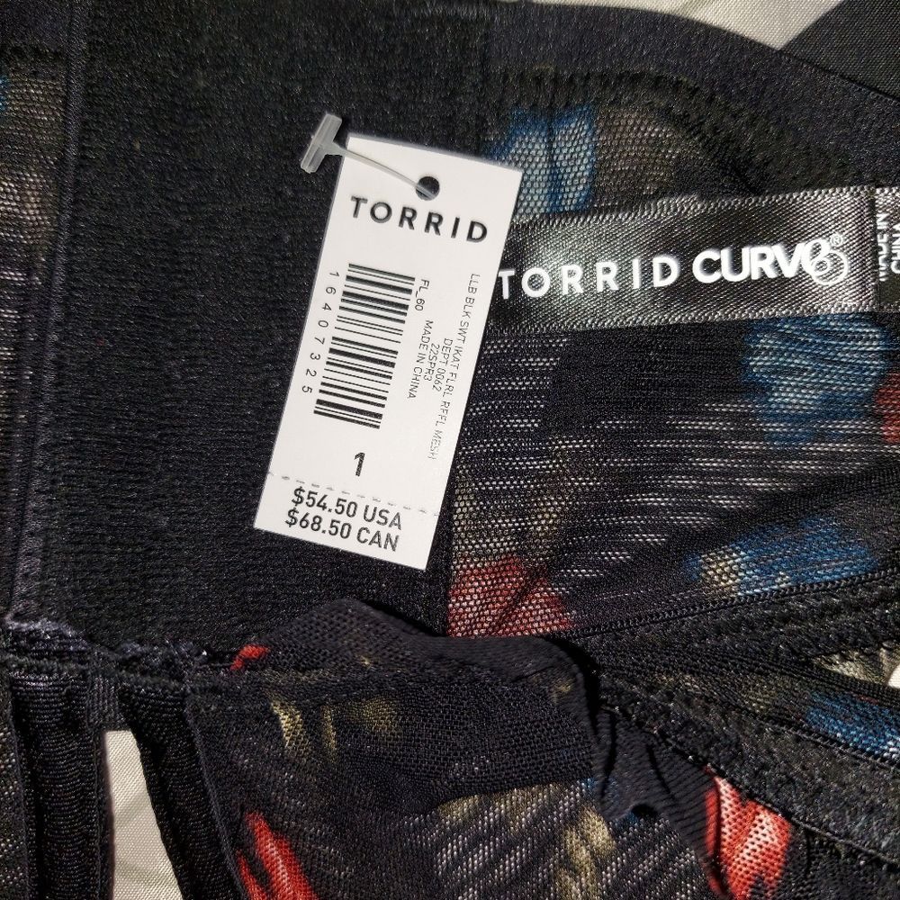 Torrid SEXY RUCHED MESH RUFFLE UNDERWIRE BRA 38/40, D/DD - Picture 7 of 7